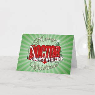 CHRISTMAS SPORTS MEDICINE DOCTOR HOLIDAY CARD