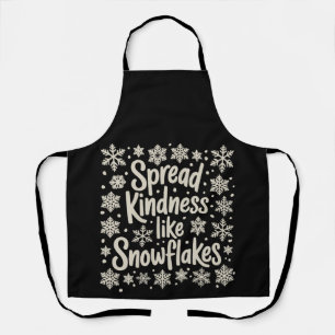 Christmas Spread Kindness Like Snowflakes Xmas Apron