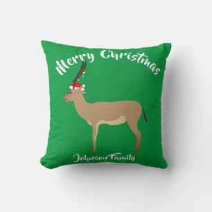 Christmas Springbok Cushion
