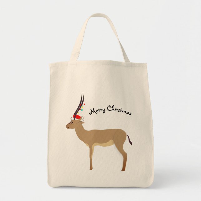 Christmas Springbok Tote Bag (Front)