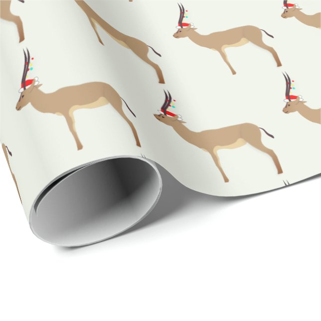 Christmas Springbok Wrapping Paper (Roll Corner)