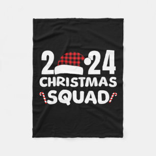 Christmas Squad 2024 Family Group Matching Christm Fleece Blanket