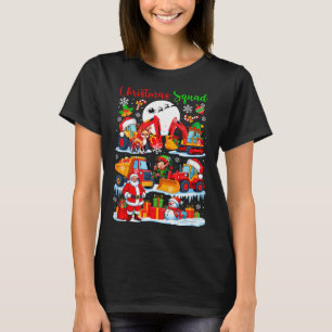 Christmas Squad Construction Trucks Excavators San T-Shirt