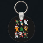 Christmas Squad Dabbing Santa Elf Family Matching  Key Ring<br><div class="desc">Christmas Squad Dabbing Santa Elf Family Matching Pajamas</div>