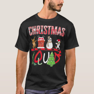 Christmas Squad Dabbing santa unicorn family squad T-Shirt