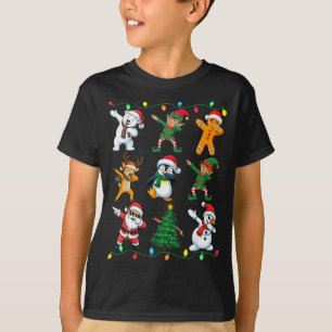 Christmas Squad Dabbing Xmas Friends Boys Girls Me T-Shirt