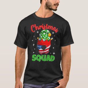 Christmas Squad Elf Soccer Family Matching Pajama T-Shirt