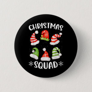 Christmas Squad Family Group Matching Christmas Pa 6 Cm Round Badge