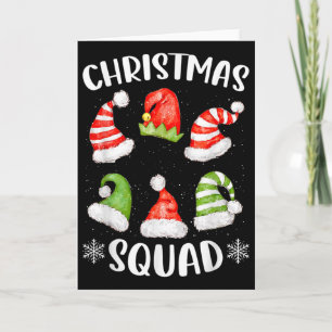 Christmas Squad Family Group Matching Christmas Pa Card