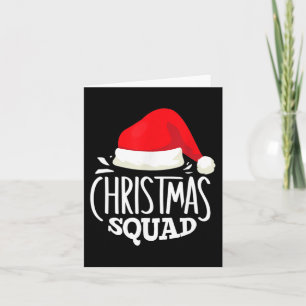Christmas Squad Family Group Matching Christmas Pa Card