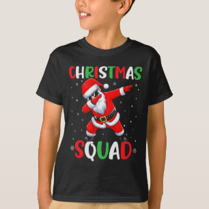 Christmas Squad Family Group Matching Santa Boys M T-Shirt