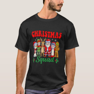 Christmas Squad Family Group Matching Team Santa E T-Shirt