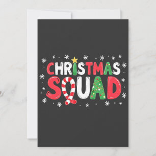Christmas Squad Family Matching Outfit Invitation