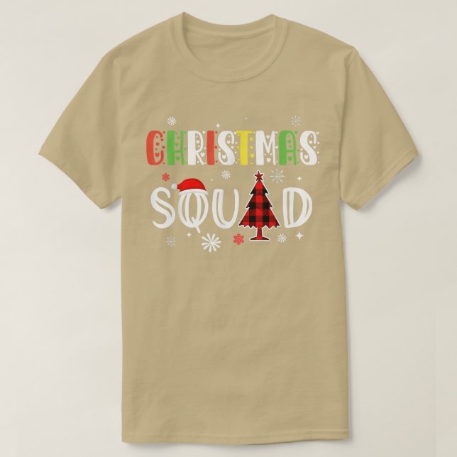 Christmas Squad Family Matching Pajamas Xmas  T-Shirt (Design Front)