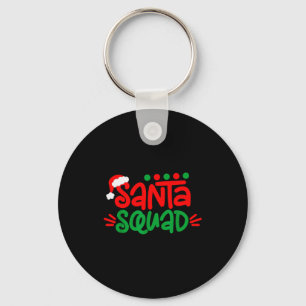Christmas Squad Family Matching Xmas Santa Squad  Key Ring