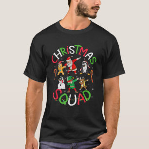 Christmas Squad Funny Santa Dabbing Elf Matching F T-Shirt