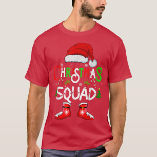 Christmas Squad Funny Xmas santa Family Pyjamas cr T-Shirt