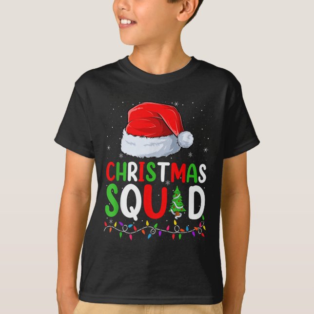 Christmas Squad Matching Family Group Funny Xmas P T-Shirt (Front)