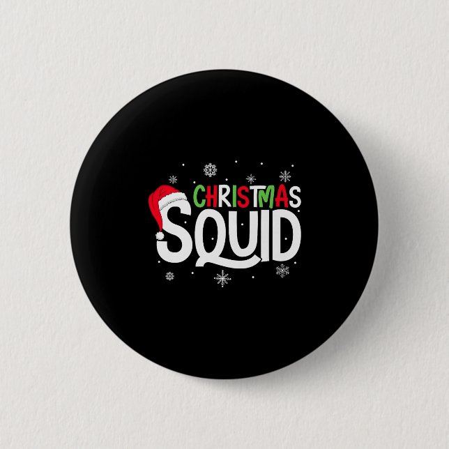 Christmas Squad Matching Family Group Santa Elf Xm 6 Cm Round Badge (Front)