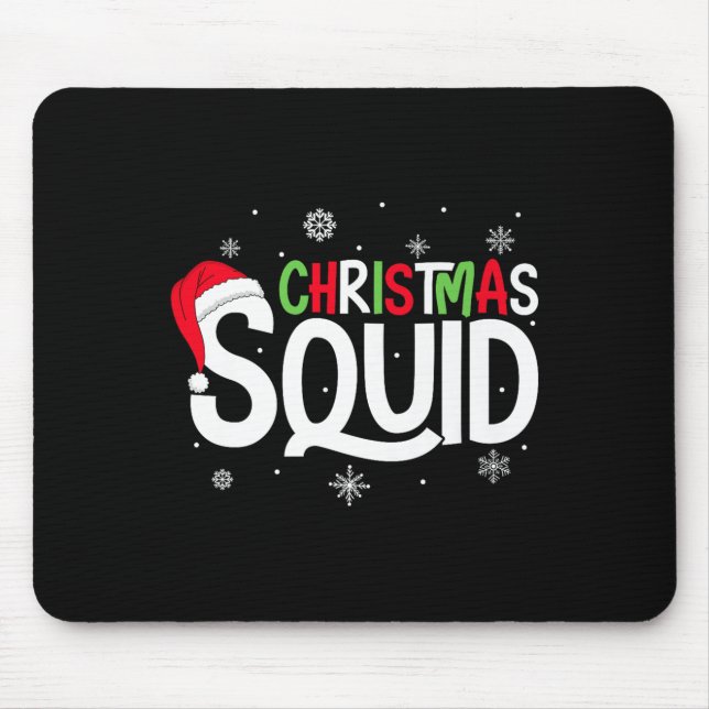 Christmas Squad Matching Family Group Santa Elf Xm Mouse Pad (Front)