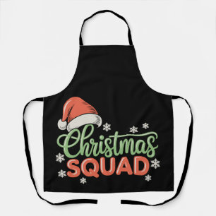 Christmas Squad Matching Family Santa Xmas Holiday Apron