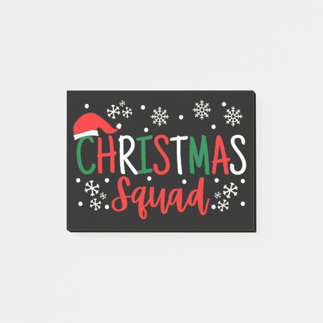 CHRISTMAS SQUAD POST-IT NOTES (Front)