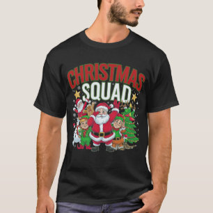 Christmas Squad Santa Dabbing Elf Family Pyjamas  T-Shirt