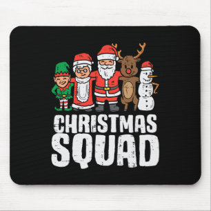 Christmas Squad Santa Elf Xmas Family Kids Boys  Mouse Pad