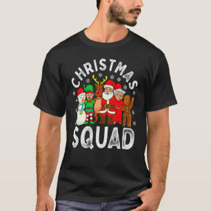 Christmas Squad Santa Family Matching Pajamas Xmas T-Shirt
