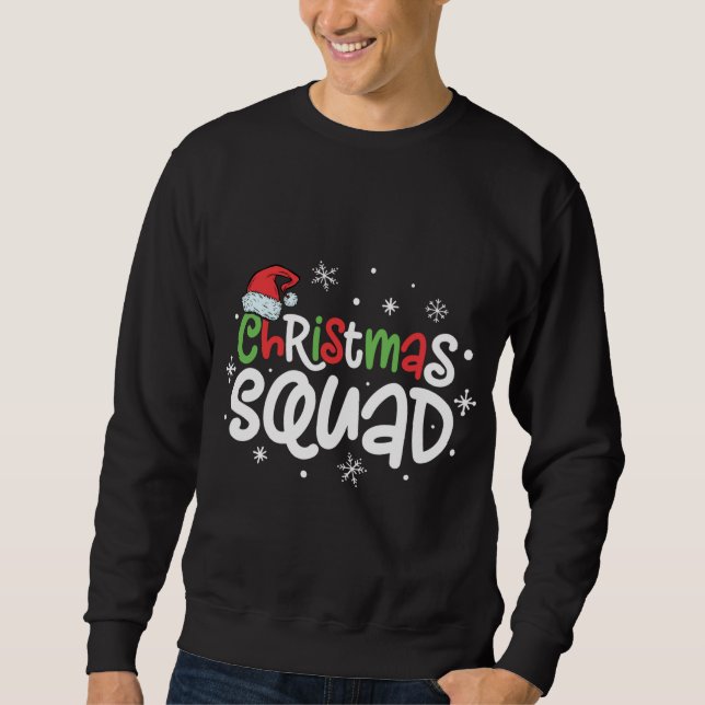 Christmas Squad Santa Family Matching Pyjamas Sweatshirt (Front)