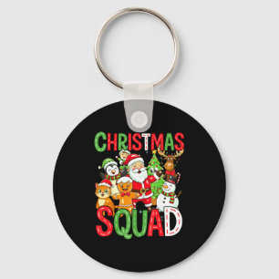 Christmas Squad Santa Family Matching Xmas  Key Ring