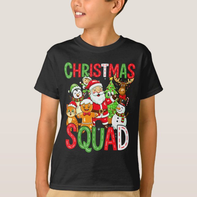 Christmas Squad Santa Family Matching Xmas  T-Shirt (Front)