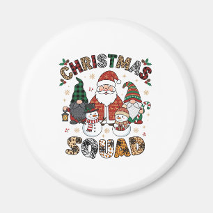 Christmas Squad Santa Gnomes Snowmen Leopard Zebra Magnet