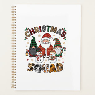 Christmas Squad Santa Gnomes Snowmen Leopard Zebra Planner