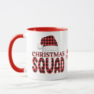 Christmas Squad Santa Hat Christmas Party Red Mug