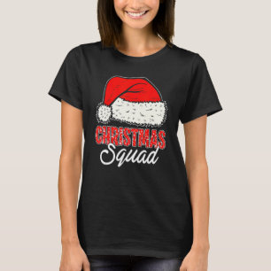 Christmas Squad Santa Hat  Matching Family Christm T-Shirt