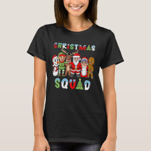 Christmas Squad Santa Reindeer Elf Snowman T-Shirt