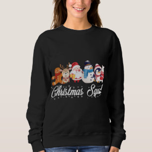 Christmas Squad Santa Reindeer Snowman Gingerbread Sweatshirt