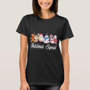 Christmas Squad Santa Reindeer Snowman Gingerbread T-Shirt