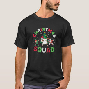 Christmas Squad Santa Sheep Elf Dabbing Matching P T-Shirt