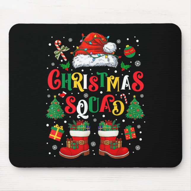 Christmas Squad Xmas Pj Christmas Pyjamas Family K Mouse Pad (Front)