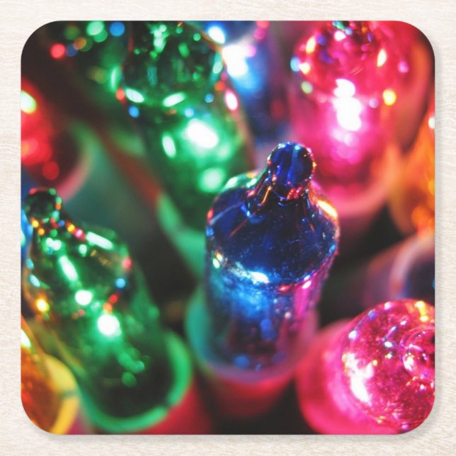 Christmas Square Paper Coaster (Front)