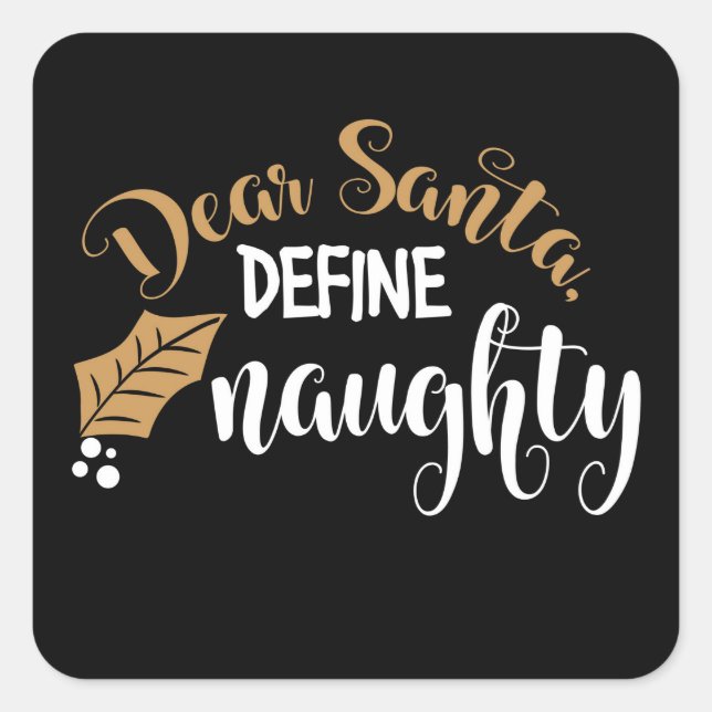 Christmas Square Sticker (Front)