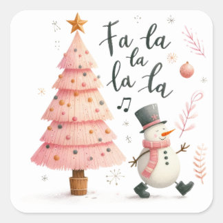 Christmas Square Sticker