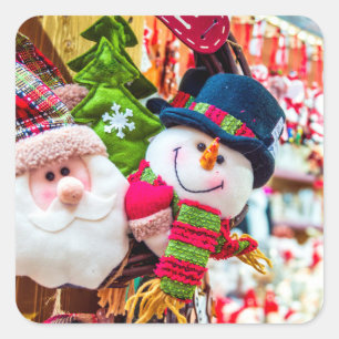 Christmas square sticker
