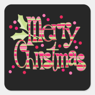 Christmas Square Sticker