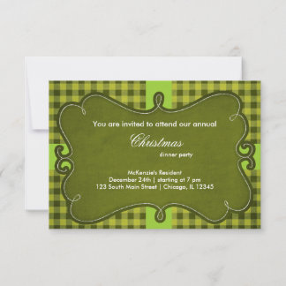 Christmas Squares Invitation