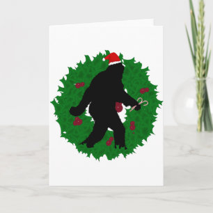Christmas Squatchin' Holiday Card