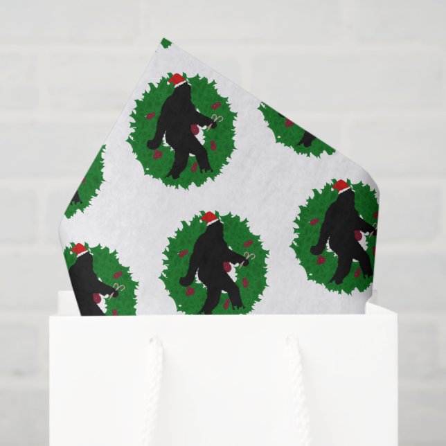 Christmas Squatchin' Tissue Paper (Gift Bag)