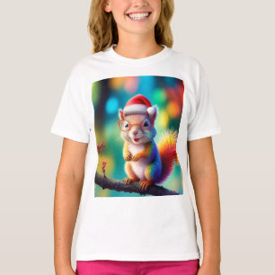 Christmas Squirrel As Santa Claus-56765 T-Shirt